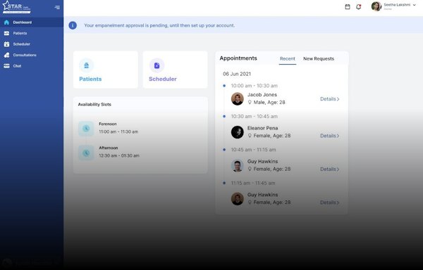 star health screencast