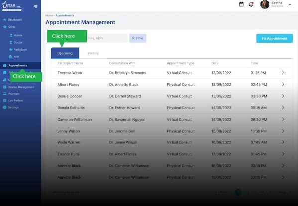 star health screencast